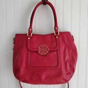 Tory Burch Amanda Hobo Deep Red